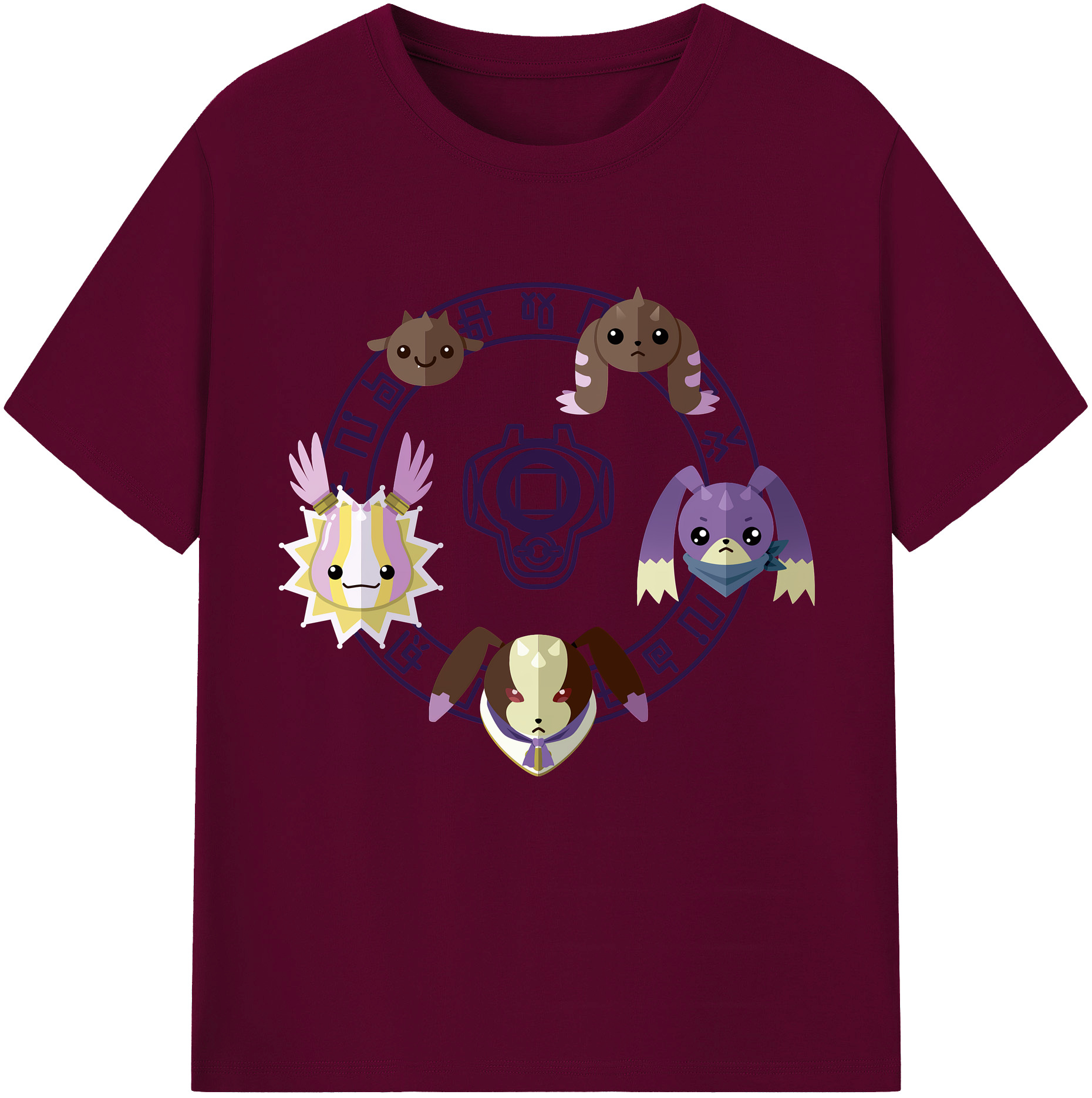 （画像用） Digimon デジタルモンスター/デジモン レディースカジュアルプリントTシャツ（綿100％）